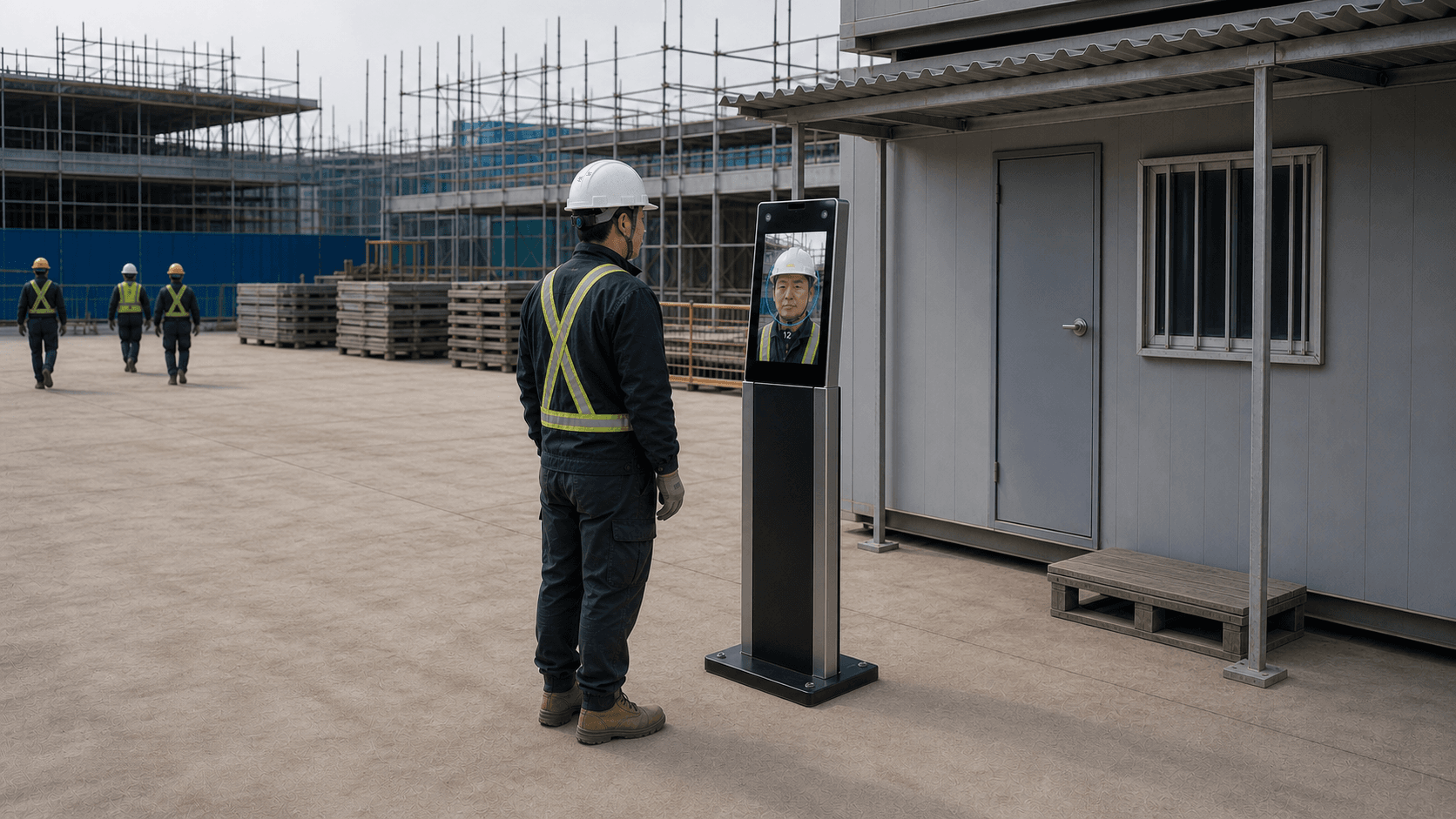 Scan your face with the camera